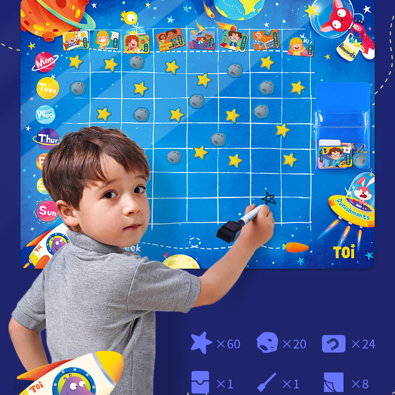 Cosmos Magnetic Behaviour & Reward Chart 儿童成长自律表 - Hantastic Kids